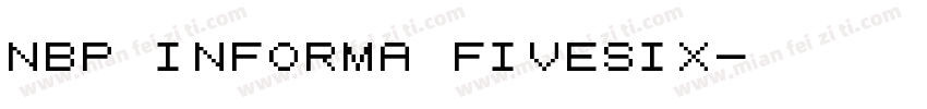 NBP Informa FiveSix字体转换
